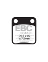 Plaquettes de frein EBC BRAKES SFAC054 organique