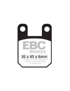 Plaquettes de frein EBC BRAKES SFAC115 organique