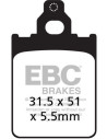 Plaquettes de frein EBC BRAKES SFAC186 organique
