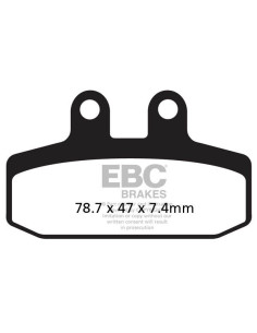 Plaquettes de frein EBC BRAKES SFAC256 organique