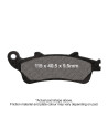 Plaquettes de frein EBC BRAKES SFAC281 organique