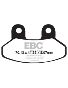 Plaquettes de frein EBC BRAKES SFAC306 organique