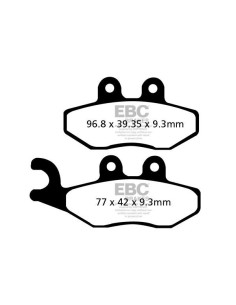 Plaquettes de frein EBC BRAKES SFAC353 organique