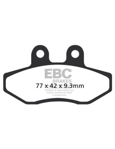 Plaquettes de frein EBC BRAKES SFAC393 organique