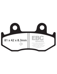 Plaquettes de frein EBC BRAKES SFAC411 organique