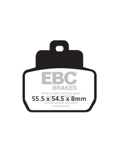 Plaquettes de frein EBC BRAKES SFAC425 organique