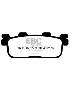 Plaquettes de frein EBC BRAKES SFAC607 organique