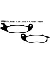 Plaquettes de frein EBC BRAKES SFAC693 organique