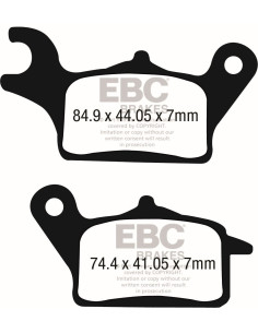 Plaquettes de frein EBC BRAKES SFAC708 organique