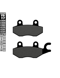 Plaquettes de frein GALFER G1050 semi métal FD117