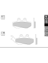 Plaquettes de frein GALFER G1380 sinter maxi scoot FD162
