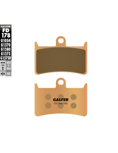 Plaquettes de frein GALFER G1380 sinter maxi scoot FD178