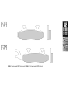 Plaquettes de frein GALFER G1054 organique semi métal FD187