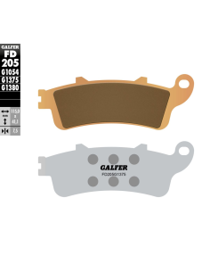 Plaquettes de frein GALFER G1375 sinter racing FD205