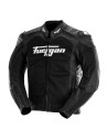 Blouson moto cuir Furygan SPEED MESH EVO 3 Noir-Blanc