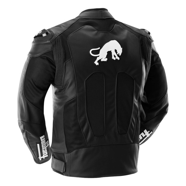 Blouson moto cuir Furygan SPEED MESH EVO 3 Noir-Blanc