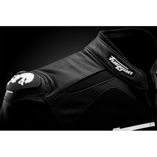 Blouson moto cuir Furygan SPEED MESH EVO 3 Noir-Blanc