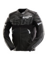Blouson moto cuir Furygan HELIX Noir-Blanc