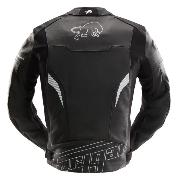 Blouson moto cuir Furygan HELIX Noir-Blanc