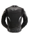 Blouson moto cuir Furygan HELIX Noir-Blanc
