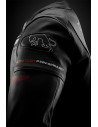 Blouson moto cuir Furygan HELIX Noir-Blanc-Rouge