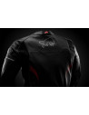 Blouson moto cuir Furygan HELIX Noir-Blanc-Rouge