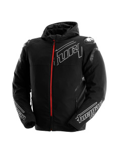 Blouson moto Furygan SEKTOR ROADSTER EVO Noir-Blanc-Rouge 2