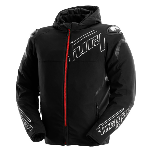Blouson moto Furygan SEKTOR ROADSTER EVO Noir-Blanc-Rouge