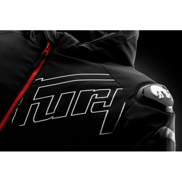 Blouson moto Furygan SEKTOR ROADSTER EVO Noir-Blanc-Rouge