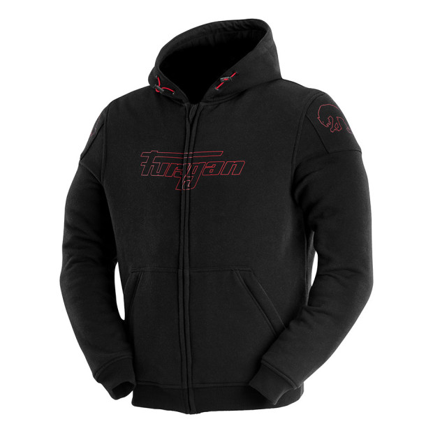 Blouson moto Furygan LIVIO X KEVLAR Noir-Rouge