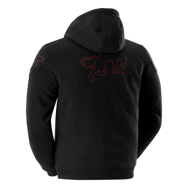 Blouson moto Furygan LIVIO X KEVLAR Noir-Rouge