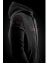 Blouson moto Furygan LIVIO X KEVLAR Noir-Rouge