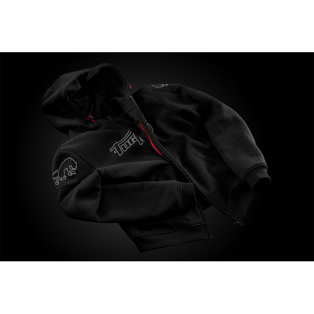 Blouson moto Furygan LIVIO X KEVLAR Noir-Blanc