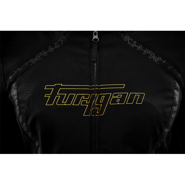 Blouson moto été Furygan SKYE LADY Noir-Or