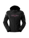 Blouson moto été Furygan SKYE LADY Noir-Rose