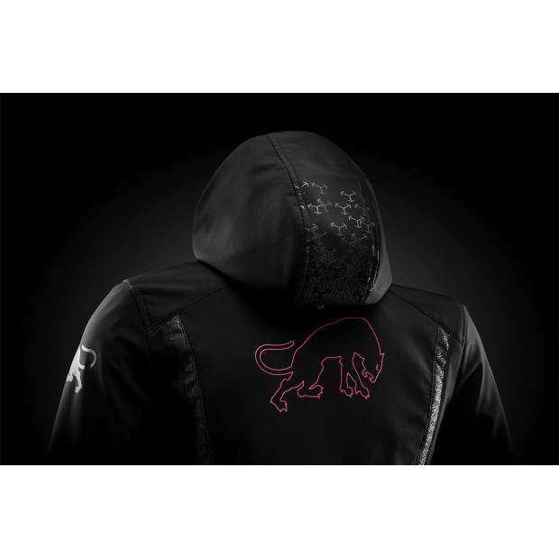 Blouson moto été Furygan SKYE LADY Noir-Rose