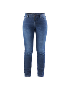 Jean moto femme Furygan KATE X KEVLAR STRAIGHT Medium blue