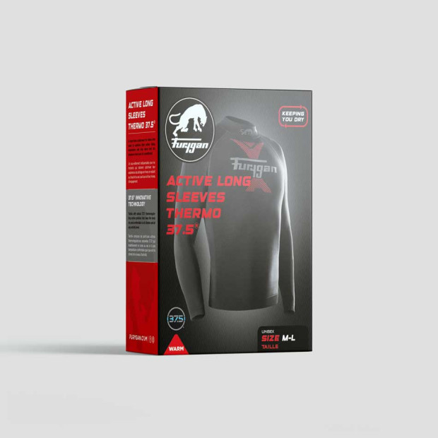 Maillot technique Furygan ACTIVE LONG SLEEVES THERMO 37.5 Noir