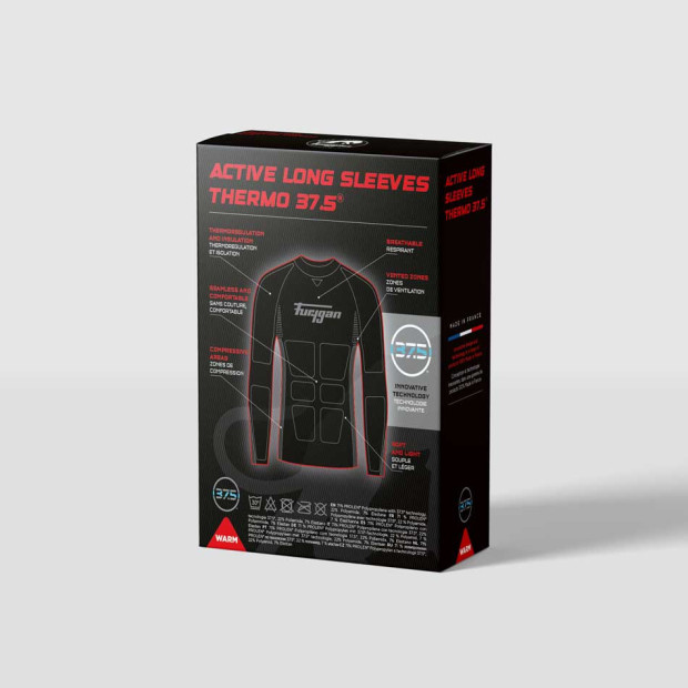 Maillot technique Furygan ACTIVE LONG SLEEVES THERMO 37.5 Noir