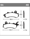 Plaquettes de frein avant TECNIUM MA 458