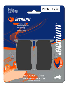Plaquettes de frein avant/arrière TECNIUM MCR 124