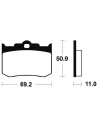 Plaquettes de frein avant/arrière TECNIUM MCR 162