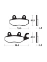 Plaquettes de frein avant TECNIUM MF 455