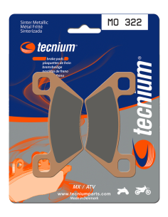 Plaquettes de frein avant/arrière TECNIUM MO 322