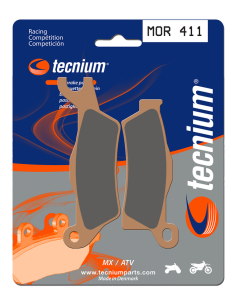 Plaquettes de frein avant/arrière TECNIUM MOR 411