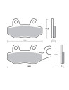 Plaquettes de frein avant TECNIUM MSR 455