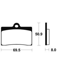 Plaquettes de frein avant TECNIUM MRR 66