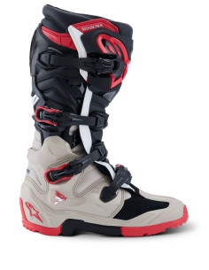 Bottes cross Alpinestars Tech 7 Enduro - Noir Gris Rouge 2