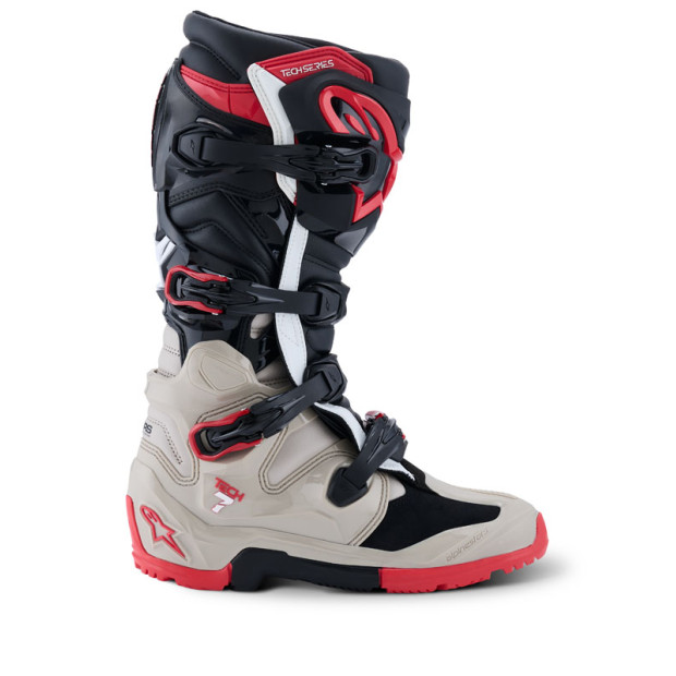 Bottes cross Alpinestars Tech 7 Enduro - Noir Gris Rouge