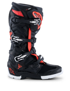 Bottes cross Alpinestars Tech 7 Enduro Drystar - Noir Rouge Fluo Blanc 2